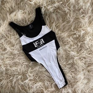 LF Los Angeles super high leg bodysuit